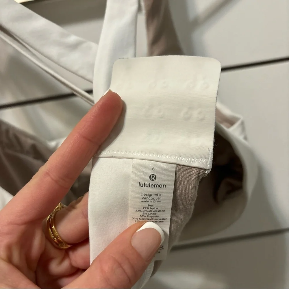 Lululemon Stash It All Bra White